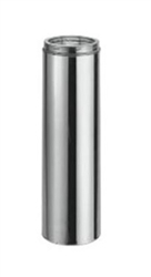 8" x 24" twist lock chimney stainless steel