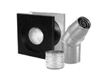 4" Through and Up Pellet Vent Kit