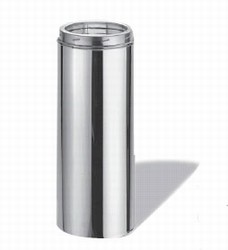 DuraTech 6" dia. 48" Chimney Pipe Stainless Steel