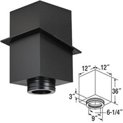 6" Duratech 36" Square Ceiling Support Box