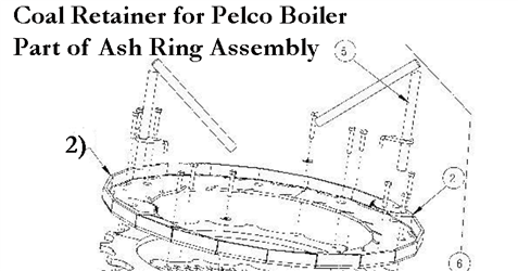 Replacement Coal Retainer for Pelco 1520 Biomass & Coal Boilers.