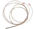 Sensor temperature probe, brass sheath, PVC cable - 5' in length