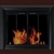 Chesterfield Glass Firescreen Black - Small