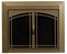 Fairmont Antique Brass Fireplace Doors Small