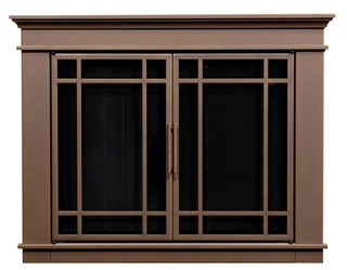 Hamilton Bronze Fireplace Doors Small