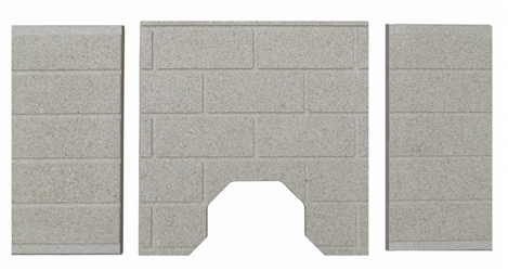 3pc Premium Fire-Tek Firebrick set. Fits St Croix Hastings