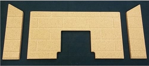 3pc Premium Fire-Tek Firebrick set. Fits St Croix York INS