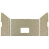 3 pc Premium Herringbone Fire-Tek Firebrick for Whitfield Profile 30 and Adv Optima 3