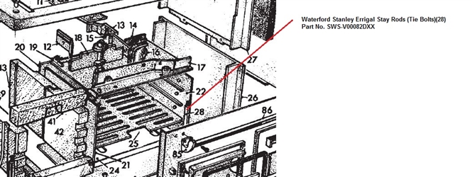 Waterford Stanley Errigal - Replacement Stay Rods