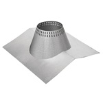 7 inch Ventis Class-A Solid Fuel Chimney Galvalume Vented Peak Style Flashing