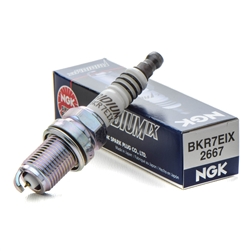 12127653771, 12 12 7 653 771, BKR7Eix, BKR7Eix,  dual ignition spark plug, BMW R spark plug, BMW R Oilhead spark plug, BMW R Oilhead plug, yttrium electrode spark plug, yttrium center electrode spark plug, NGK Spark plug, BKR7EKC, Dual Electrode, 2095, ng