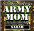 Personalized Army Mom car window stickers decals