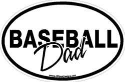 Baseball window sticker decal clings & magnets