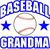 Baseball GRANDMA Window Decals Stickers or Magnets