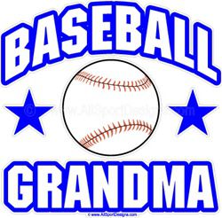 Baseball GRANDMA Window Decals Stickers or Magnets