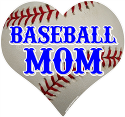 Baseball MOM car window sticker decal clings & magnets