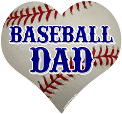 Baseball DAD car window sticker decal clings & magnets