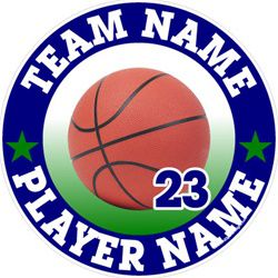 basketball car stickers clings decals & magnets