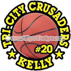 basketball stickers clings decals & magnets