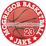 basketball car clings stickers decals & magnets