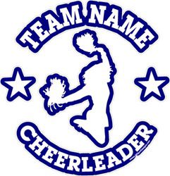 cheerleading stickers decals clings & magnets