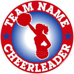 cheerleading stickers decals clings & magnets