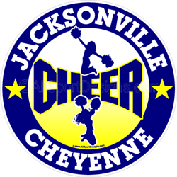 cheerleading stickers decals clings & magnets