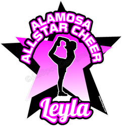 cheerleading stickers decals & magnets