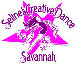 dance stickers decals clings & magnets