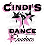 dance stickers decals clings & magnets