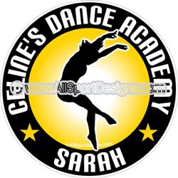 dance stickers decals clings & magnets