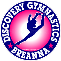 gymnastics stickers decals clings & magnets