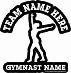 gymnastics stickers decals clings & magnets