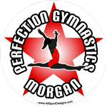 gymnastics stickers decals clings & magnets