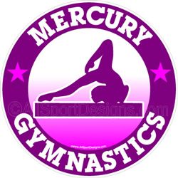 gymnastics stickers decals clings & magnets