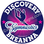 gymnastics stickers decals clings & magnets