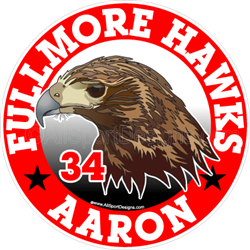 Hawk Falcon car window stickers decals clings magnets wall decals wall stickers