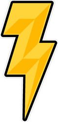 lightning bolt helmet award stickers decals