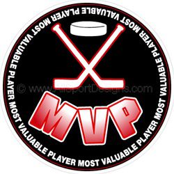 hockey puck MVP stickers decals clings