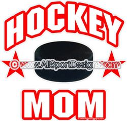 hockey mom car stickers decals clings & magnets