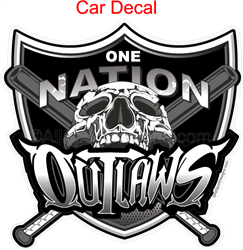 Ohio Outlaws One Nation Car Decals and Magnets