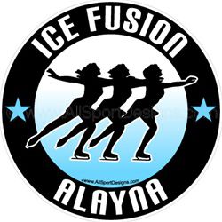 ice skating window sticker decal