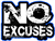 No Excuses car stickers decals clings & magnets