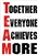 TEAM Together Slogan sport decals magnets