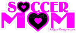 Soccer Mom window sticker decal clings & magnets
