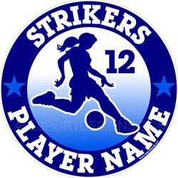 soccer window sticker decal clings & magnets