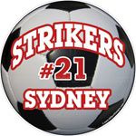 soccer window sticker decal clings & magnets