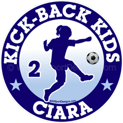 soccer window sticker decal clings & magnets