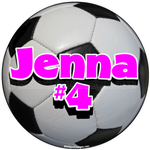 soccer window sticker decal clings & magnets