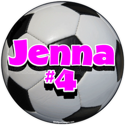 soccer window sticker decal clings & magnets